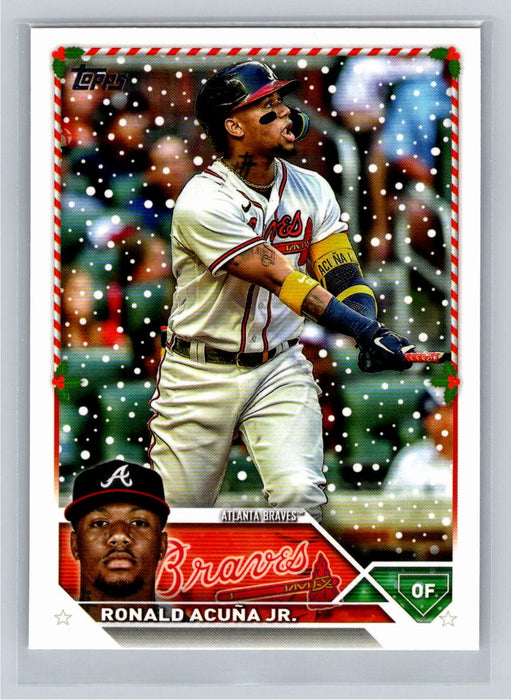 Ronald Acuna Jr. 2023 Topps Holiday Baseball #H43 Atlanta Braves