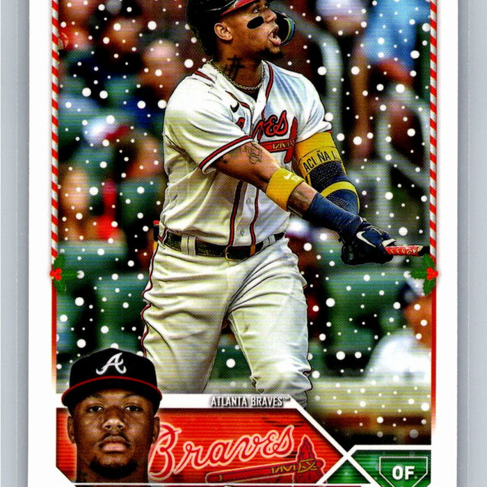 Ronald Acuna Jr. 2023 Topps Holiday Baseball #H43 Atlanta Braves