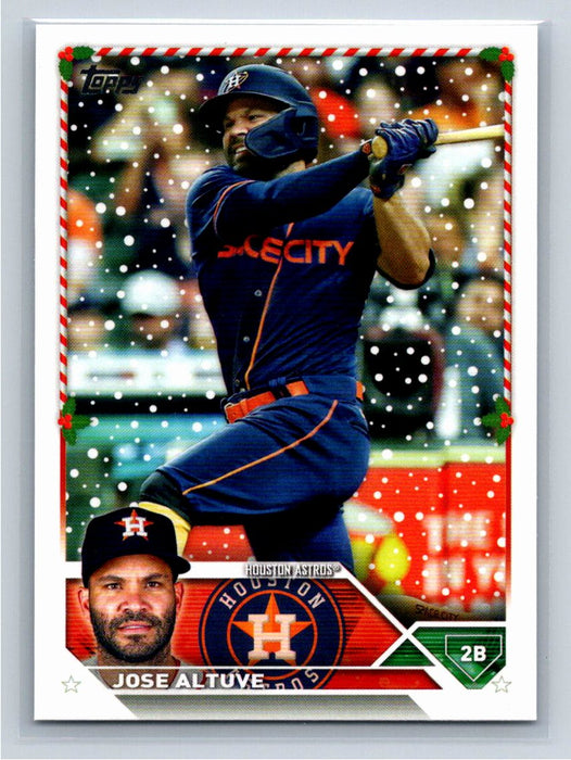 Jose Altuve 2023 Topps Holiday Baseball #H47 Houston Astros 2B