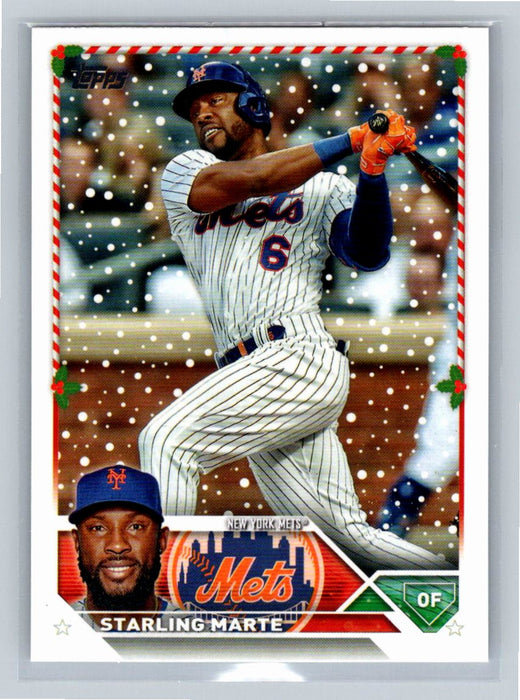 Starling Marte 2023 Topps Holiday Baseball #H53 New York Mets