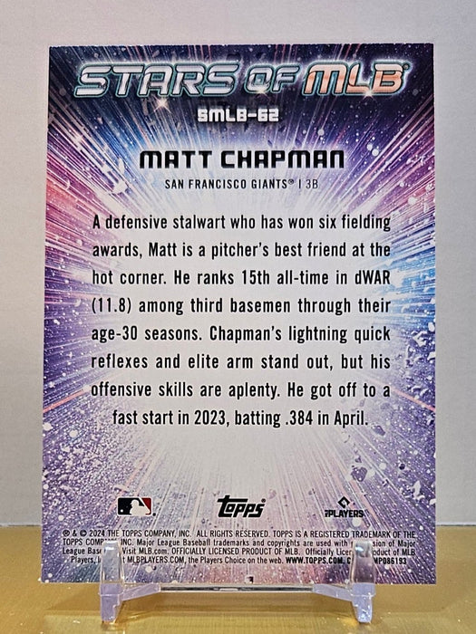 Matt Chapman 24 Topps Update #SMLB-62 Stars of MLB SF Giants