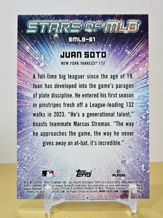 Juan Soto 24 Topps Update #SMLB-61 Stars of MLB NY Yankees