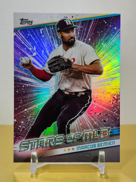 Marcus Semien 24 Topps Update #SMLB-70 Stars of MLB Texas Rangers