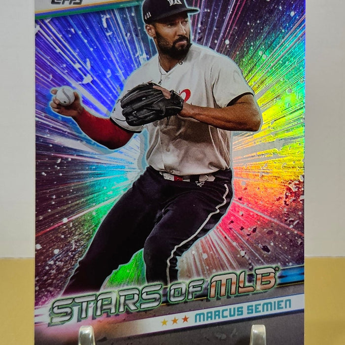 Marcus Semien 24 Topps Update #SMLB-70 Stars of MLB Texas Rangers