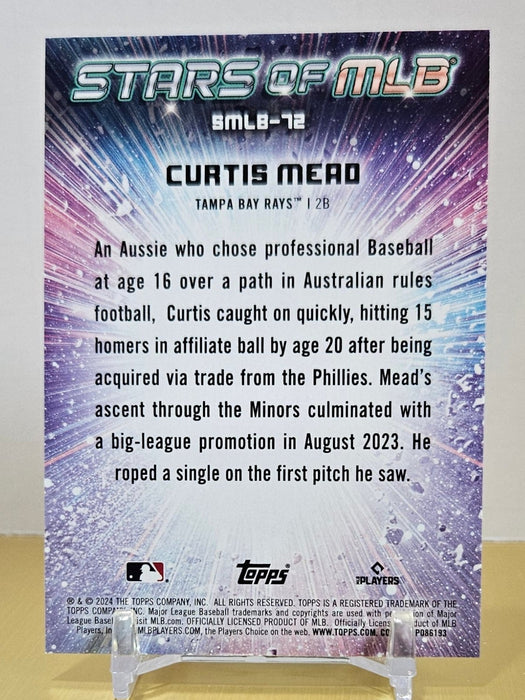 Curtis Mead RC 24 Topps Update #SMLB-72 Stars of MLB Tampa Bay Rays