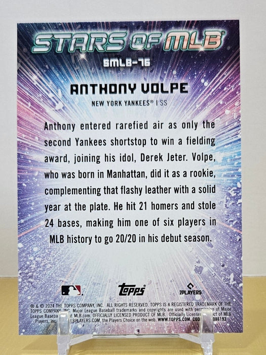 Anthony Volpe 24 Topps Update #SMLB-76 Stars of MLB NY Yankees