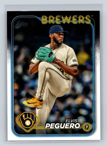 Elvis Peguero #US17 2024 Topps Update Milwaukee Brewers