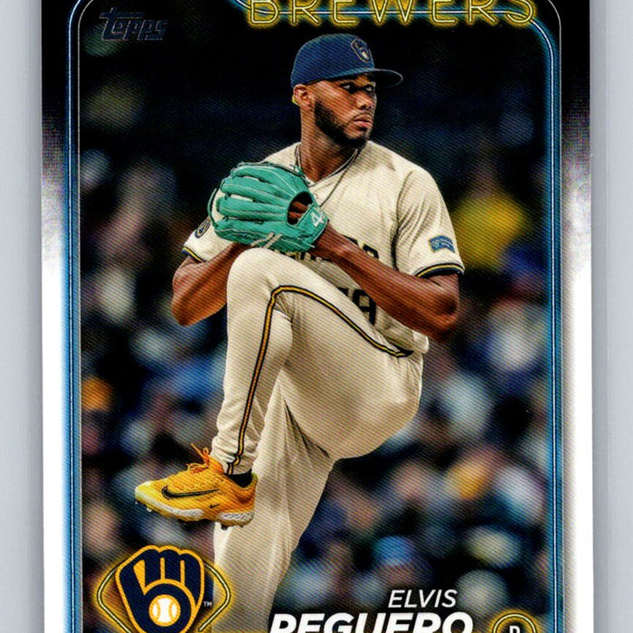 Elvis Peguero #US17 2024 Topps Update Milwaukee Brewers