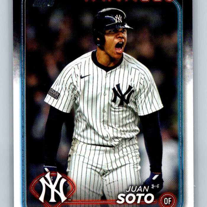 Juan Soto #US1 2024 Topps Update NY Yankees