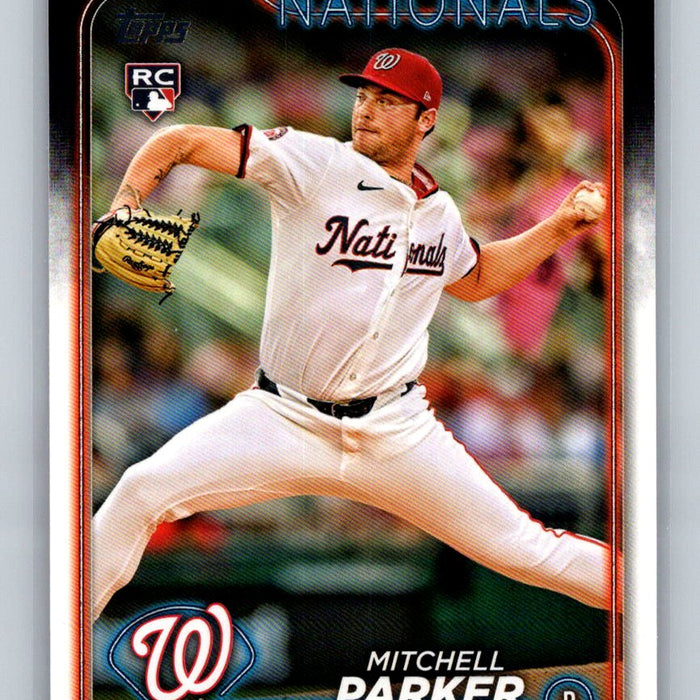 Mitchell Parker #US5 RC 2024 Topps Update Washington Nationals