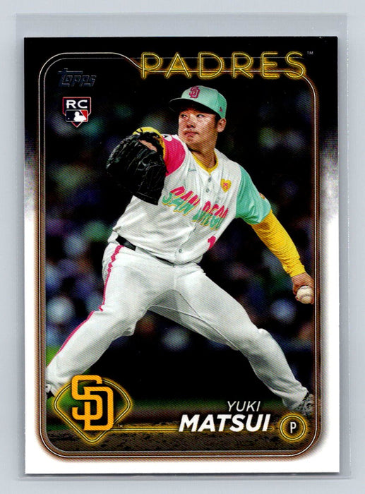 Yuki Matsui #US8 RC 2024 Topps Update San Diego Padres