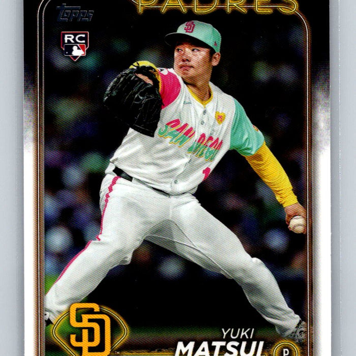 Yuki Matsui #US8 RC 2024 Topps Update San Diego Padres